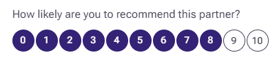 Combined vendor profile showing all three review dimensions